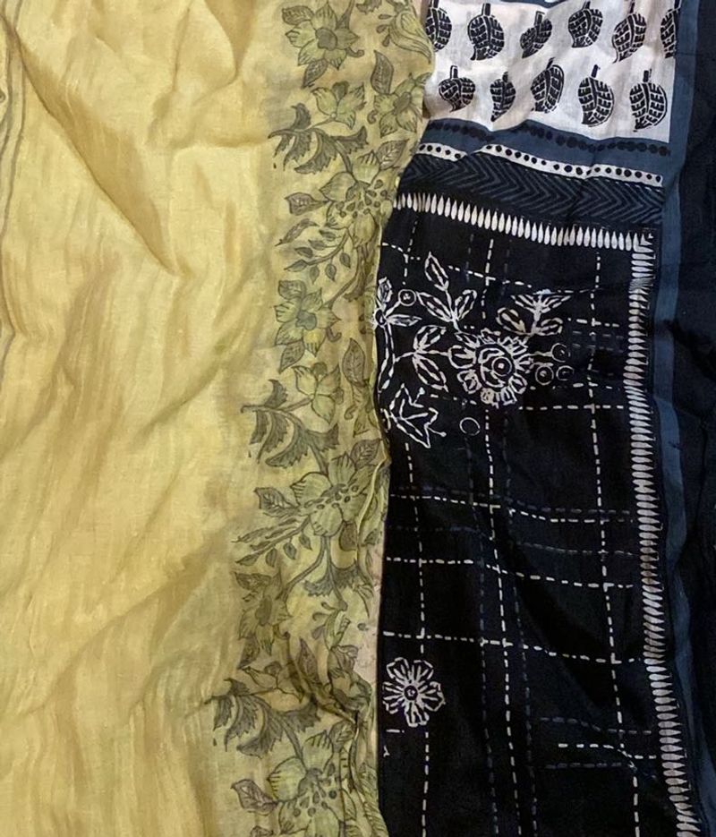 Two dupattas - scarves - Printed Fabric Piece