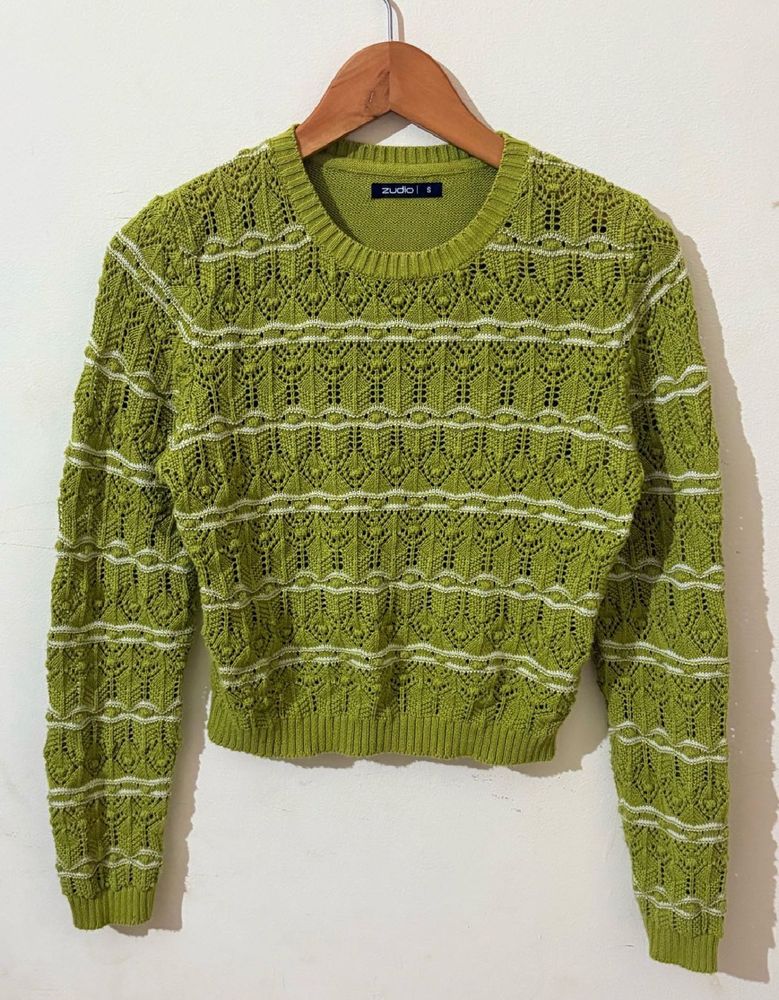 Green Knit Sweater