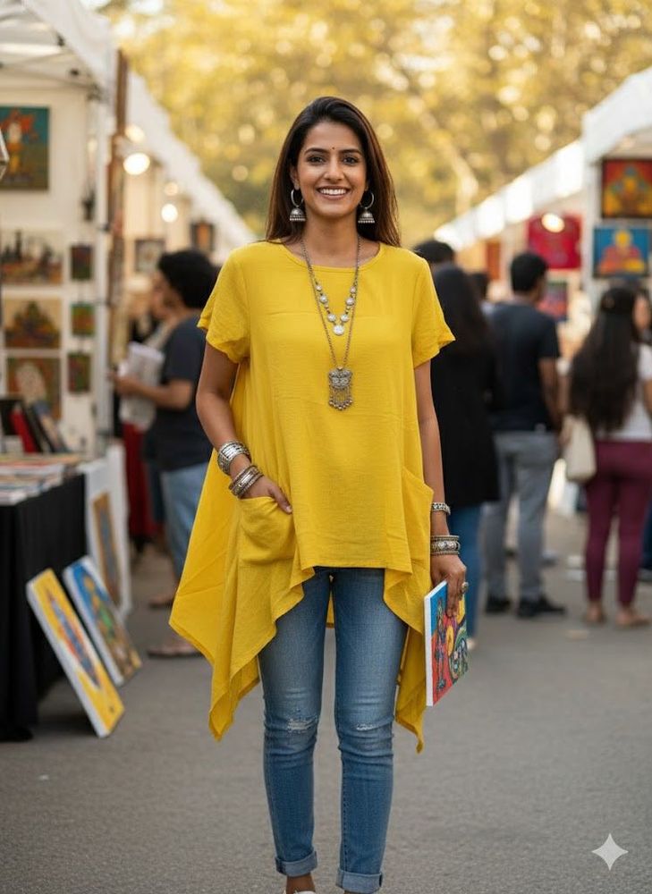 ☀️ Sunshine Sale: The &#34;Marigold Meadow&#34; Tunic! 🌼