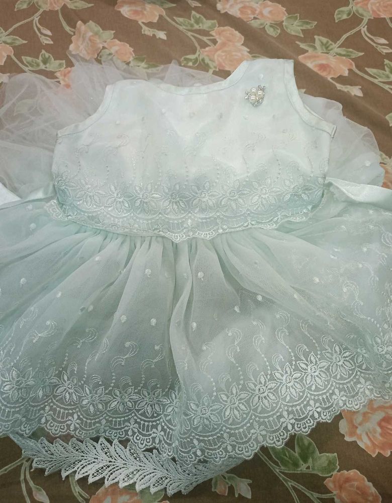 Mint Cyan Tulle Dress