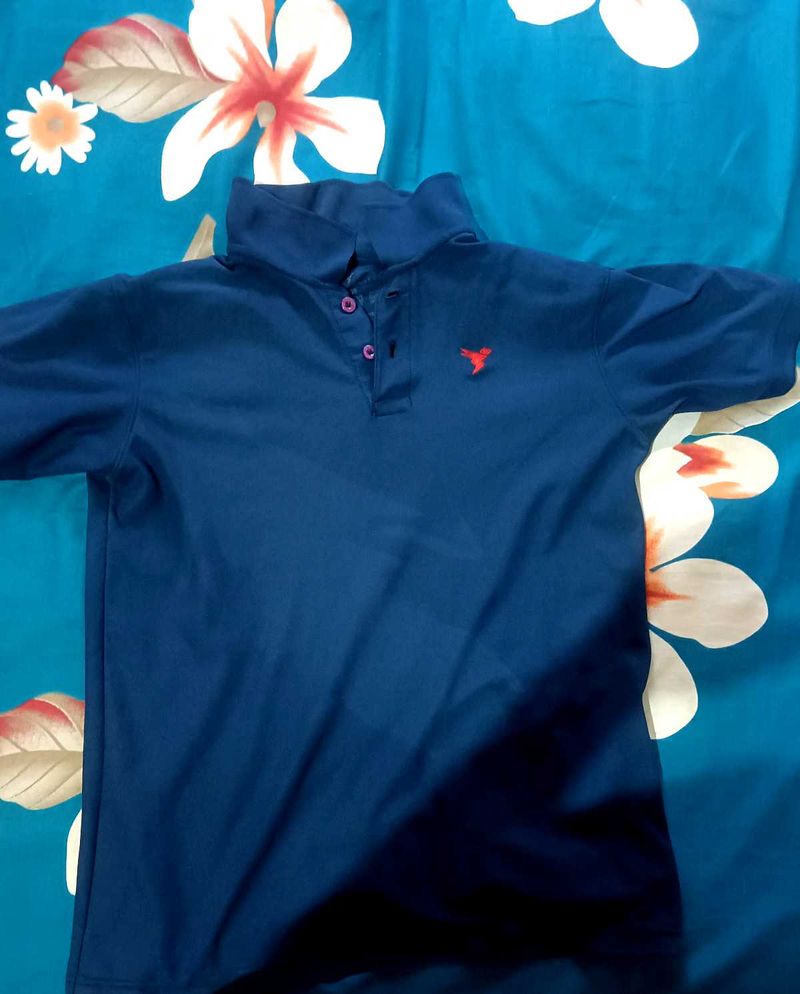 Boys Navy Polo T-Shirt