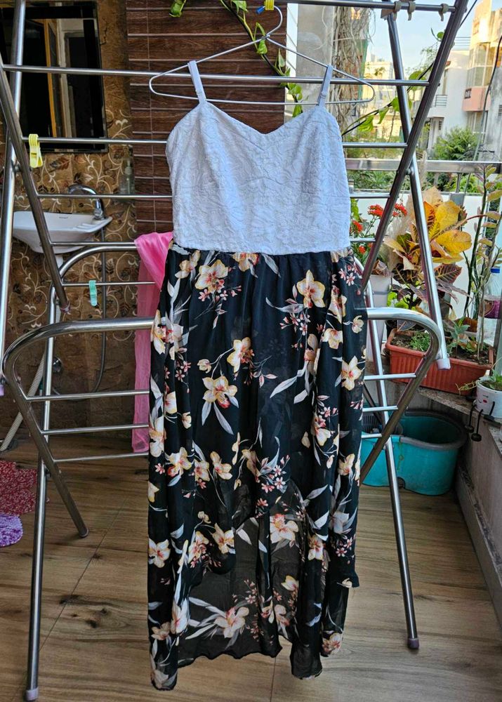 One Leg Cut Dress