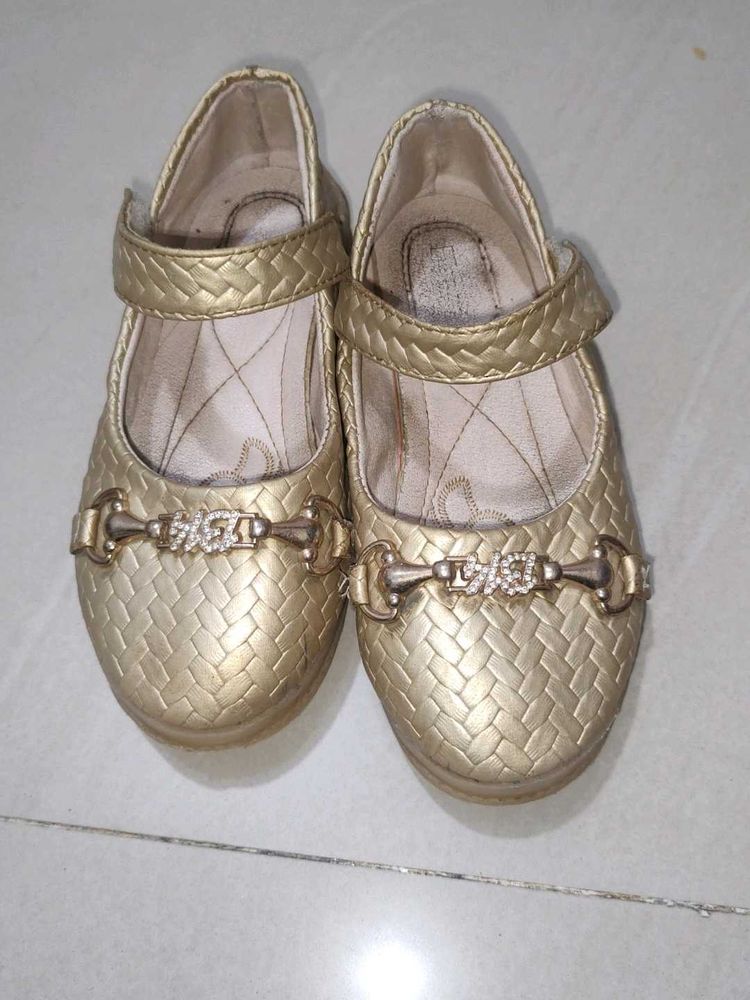 Girls Gold Shoes