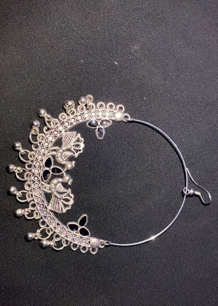 Oxidized Silver Ear Cuff