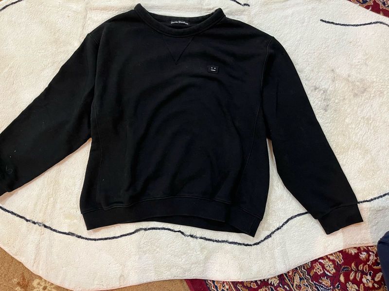 Acne Studios Black Crewneck Sweatshirt
