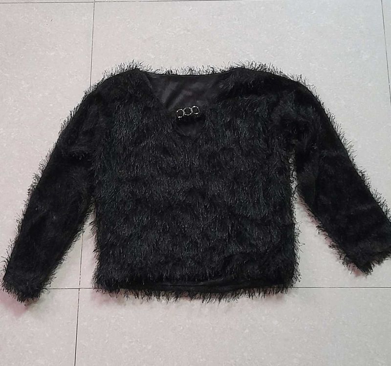 Black FUR|| SWEATER