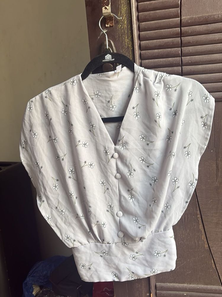 Floral Button-Up Top