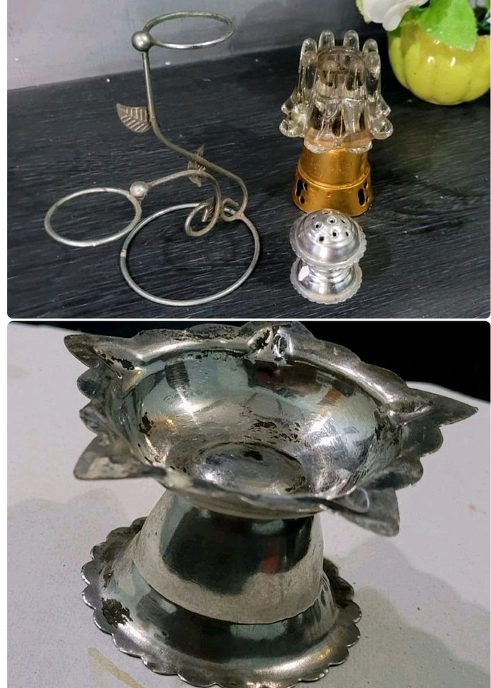 Pack 4 Agarbatti &amp; Diya &amp; Candle 2 Stand