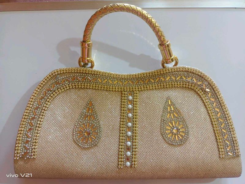Golden Wedding Bag