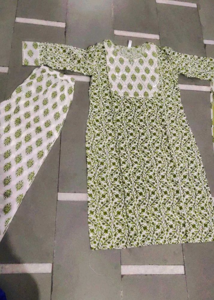 Premium Cambric Cotton Kurta Pant Dupatta Set