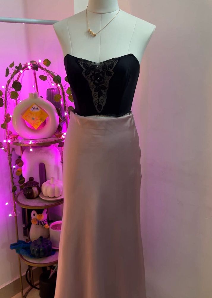 satin skirt