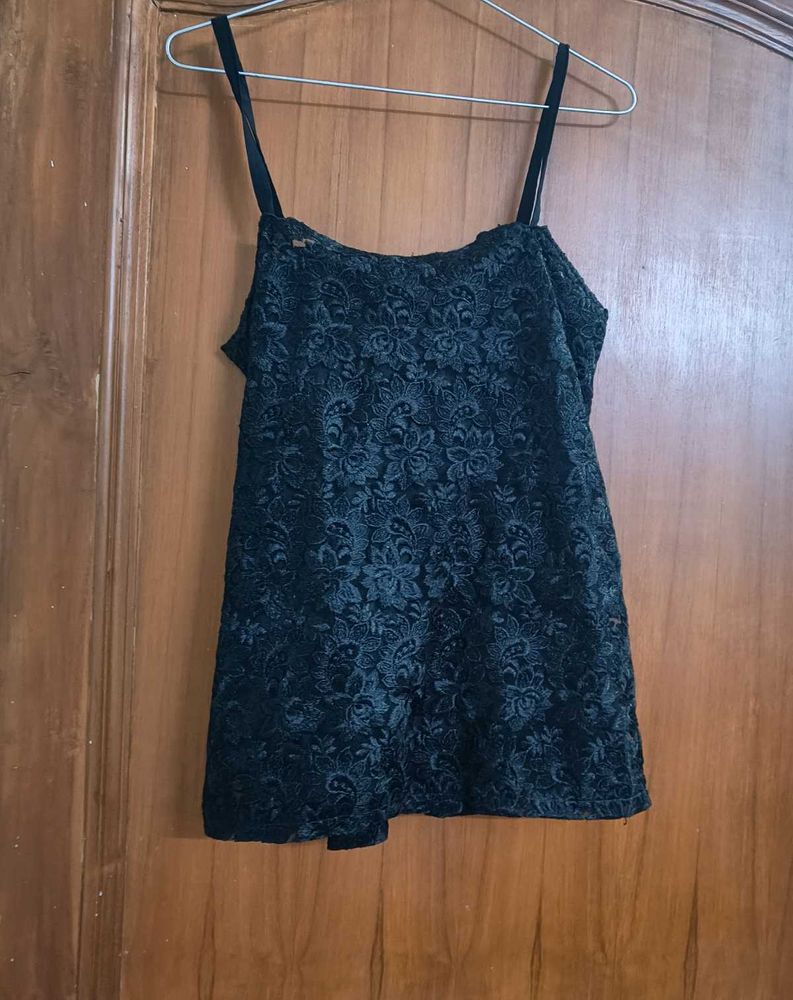 Black lace Cami Top