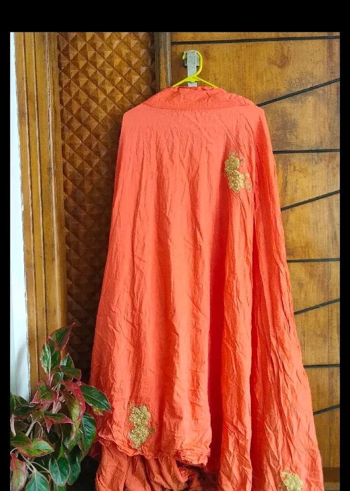 Coral Embroidered Skirt Set🌟