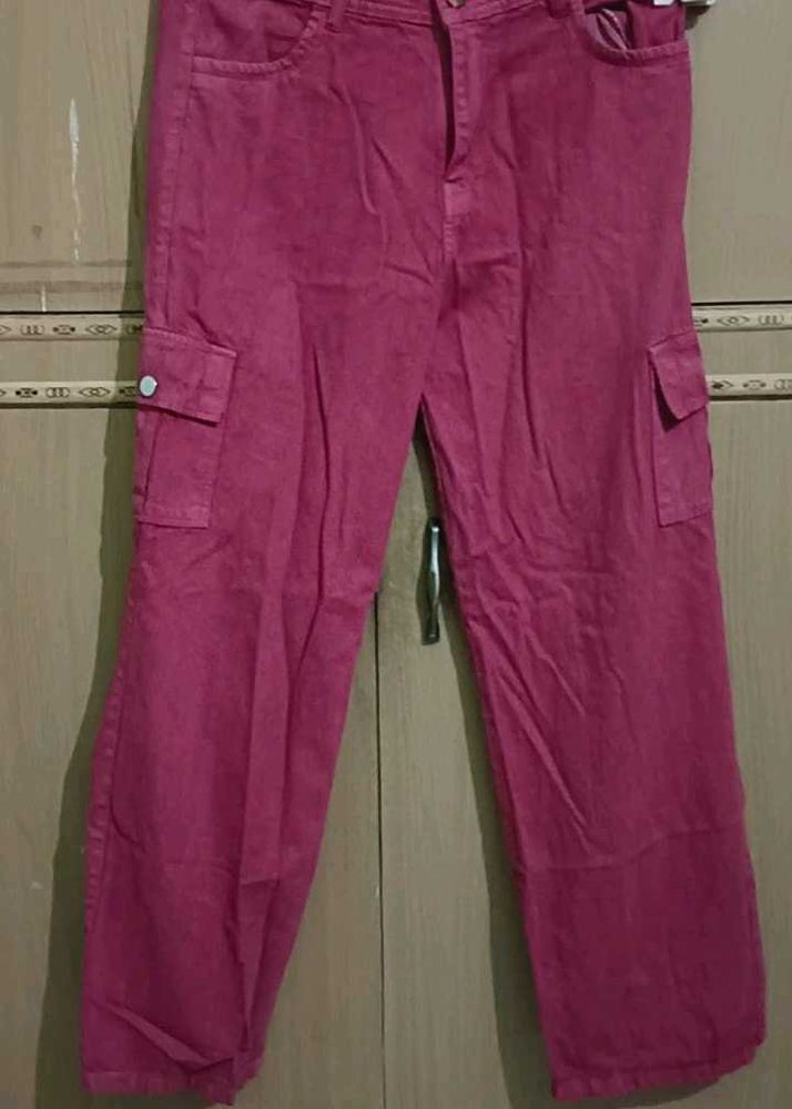 Pink Cargo Pants