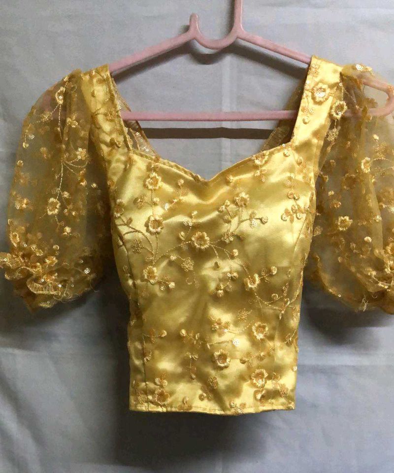 Gold Embroidered Blouse