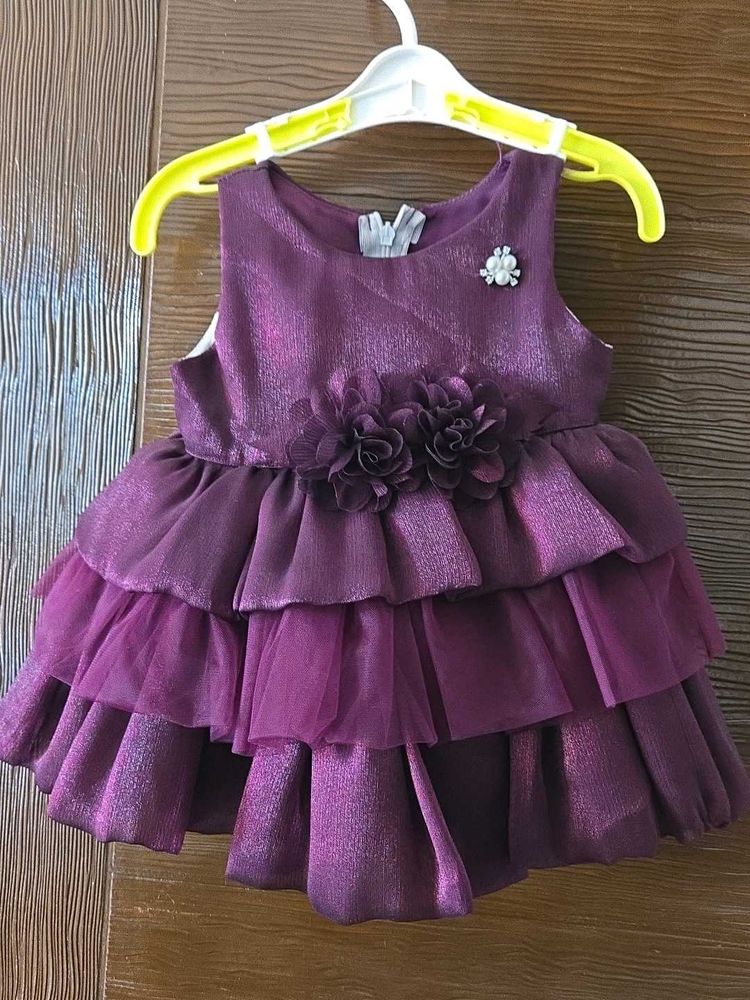 Elegant Purple Party Dress