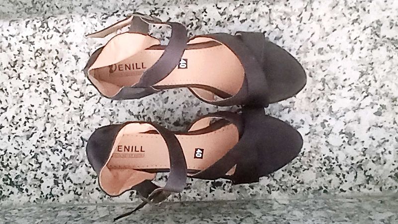 Denill Black Ankle Strap  Size 40