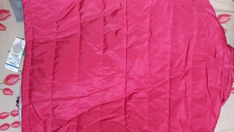 Pink Quilted Jacket reversible