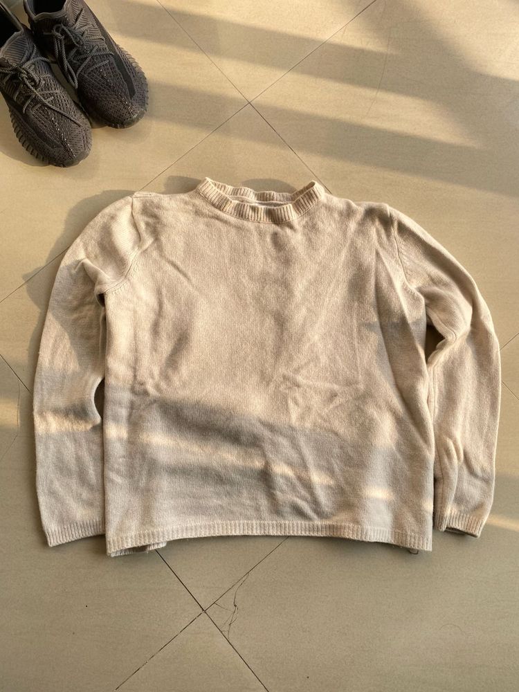 Beige Knit Pullover