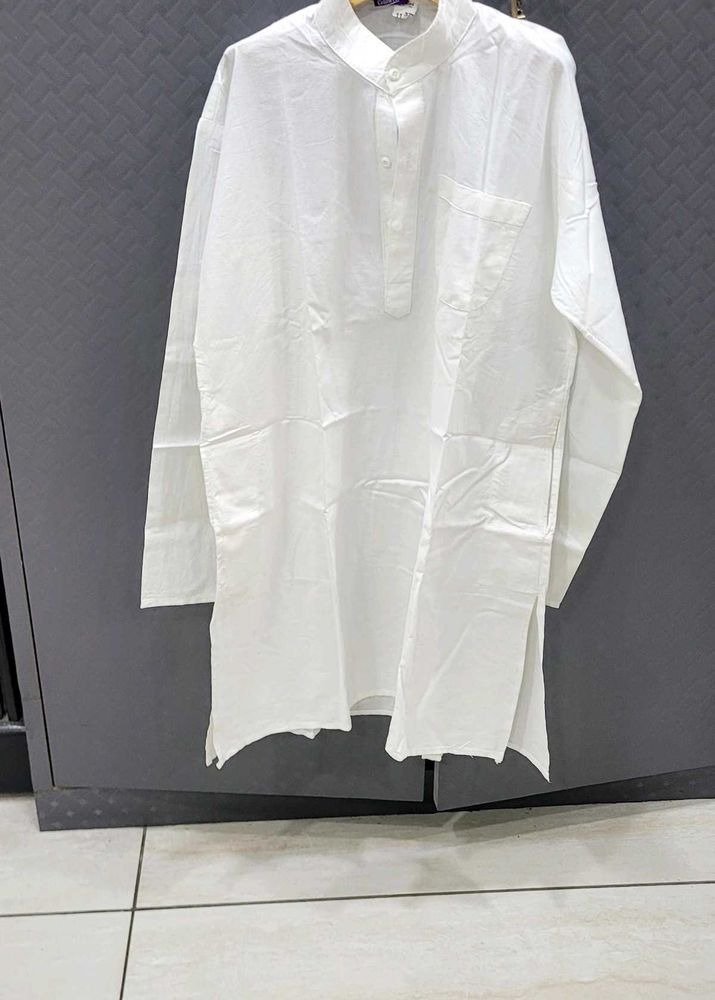 White Cotton Kurta