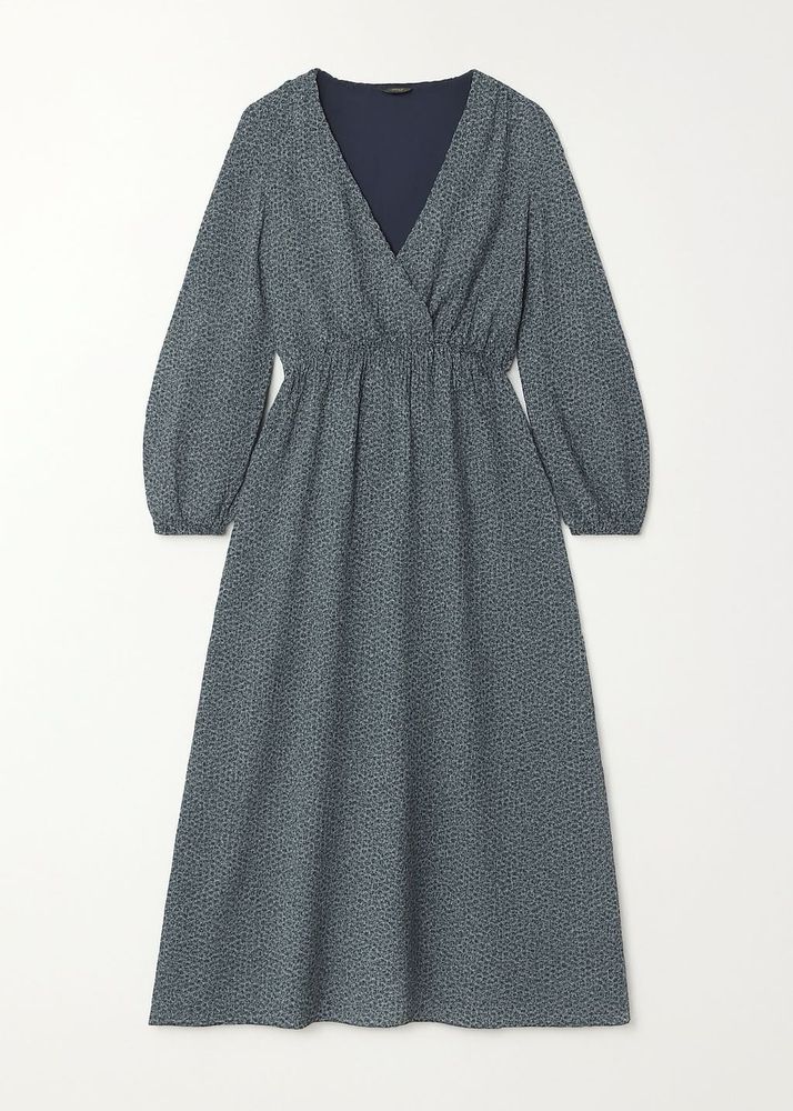 Elegant Wrap Midi Dress