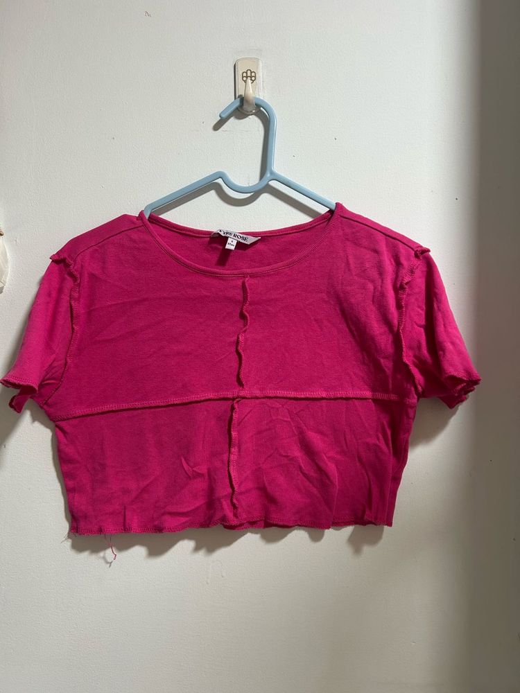 Hot Pink Crop Top