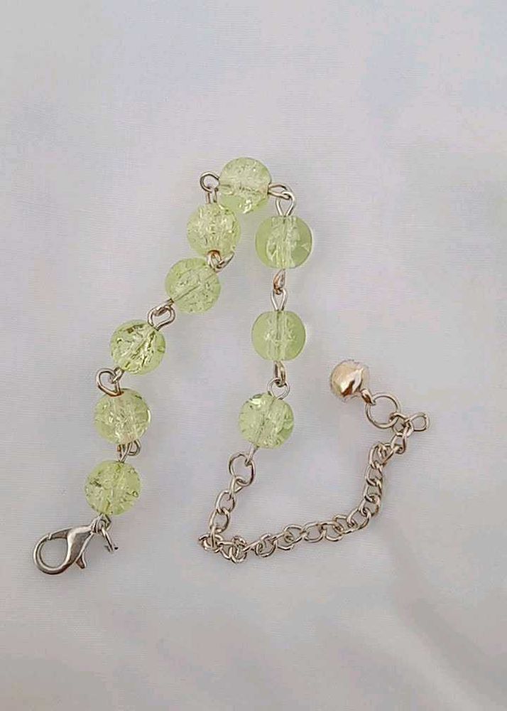 Lime Green Beaded Bracelet