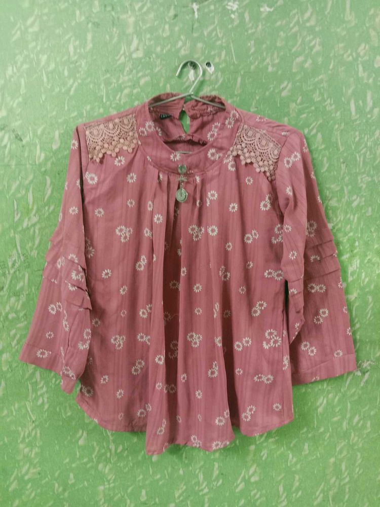 Pink Floral Top
