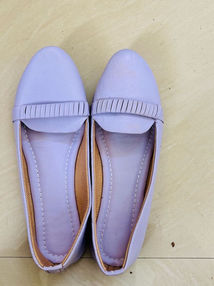 Lavender Colour Flat And Belly