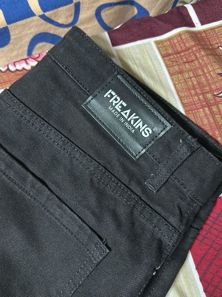 FREAKINS Black Denim Jeans