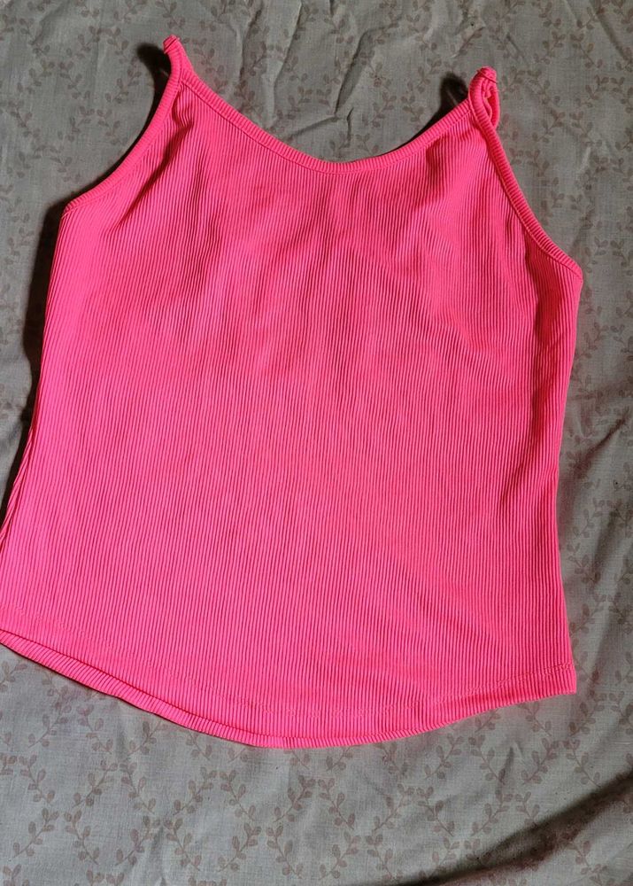 Neon Pink Crop Top
