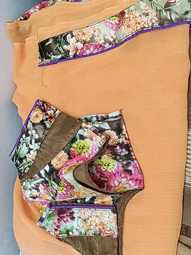 Elegant Floral Saree