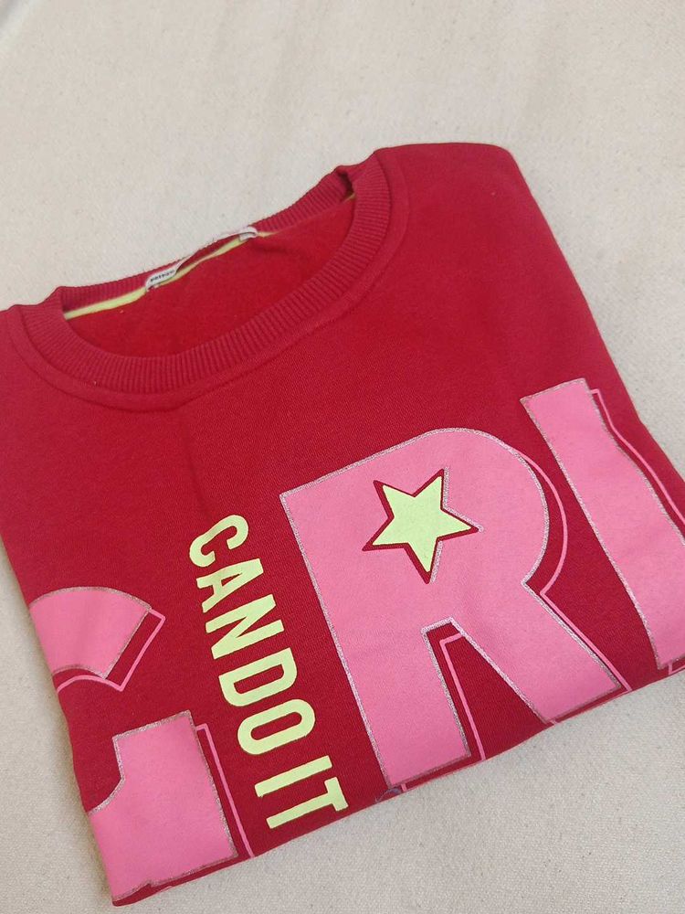 Cute &#39;Can Do It&#39; Girl Sweatshirt