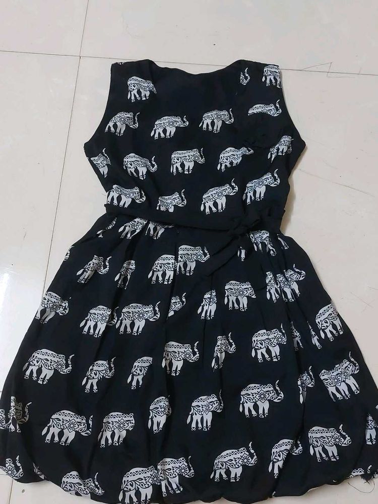 Elephant Print Dress