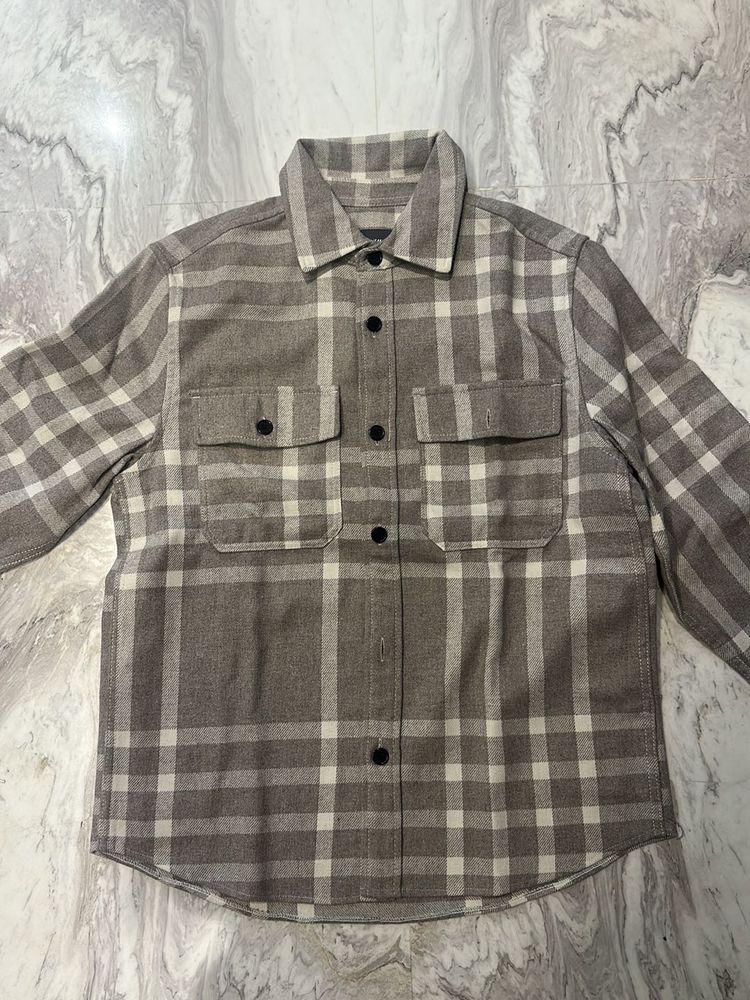 Plaid Button-Up Shirt