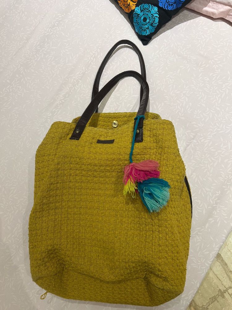 your Every Day Stylish Mustard Tote Bag