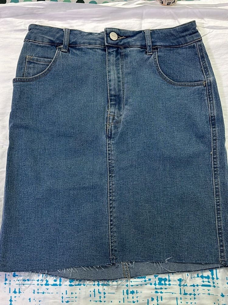 Denim Mini Skirt