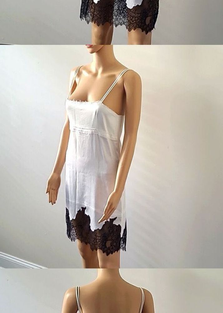 Zara Lace Trim Slip Dress