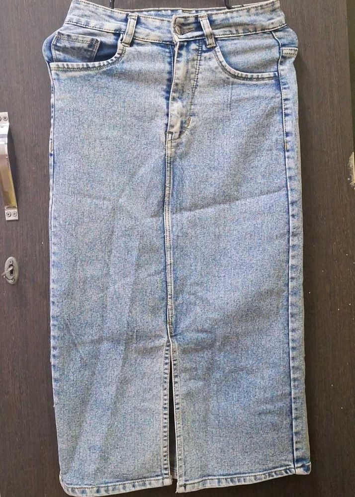 Denim Trendy Skirt