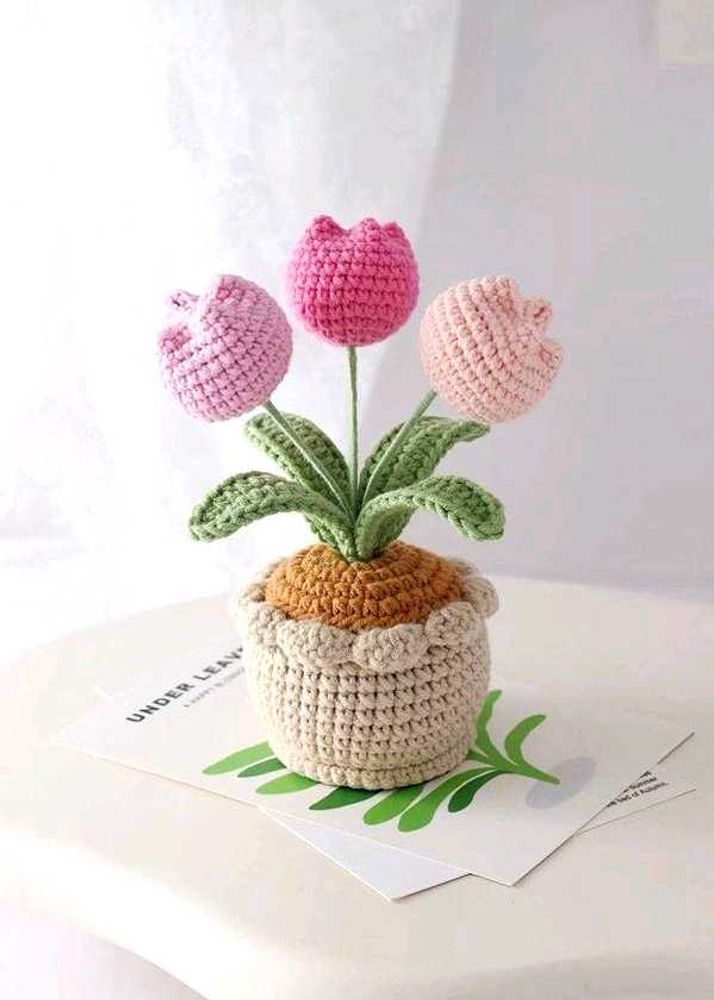 Crochet Flower Pot