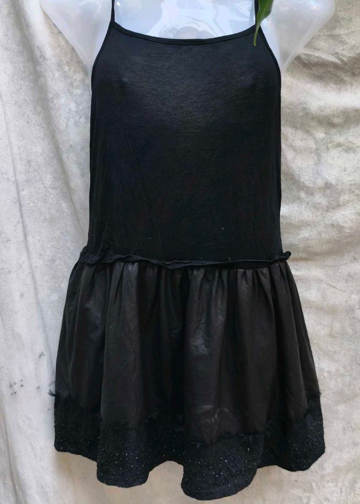 311. Black Slip Dress