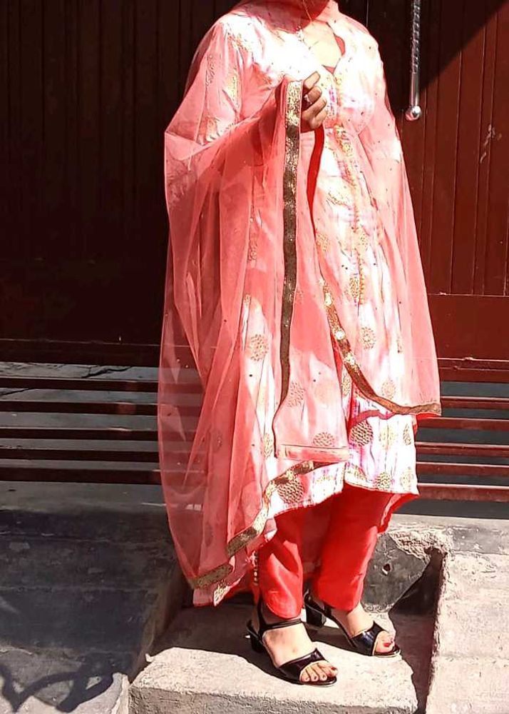 Peach Palajo Suit