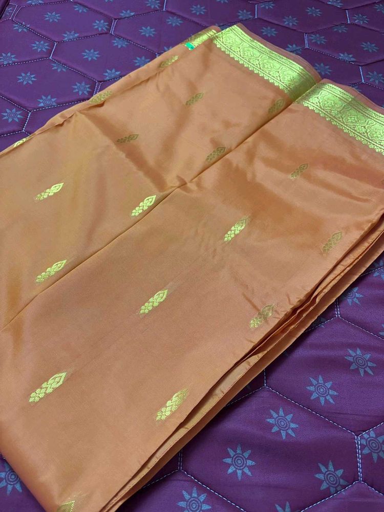 Elegant Orange Saree