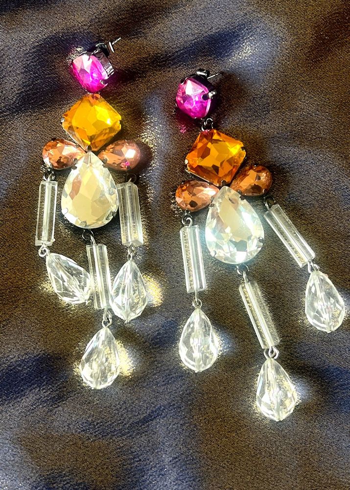 Colourful  Gem Earrings