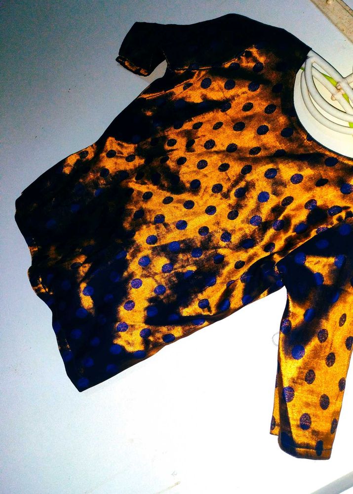 Polka Dot Bleach Dye Top