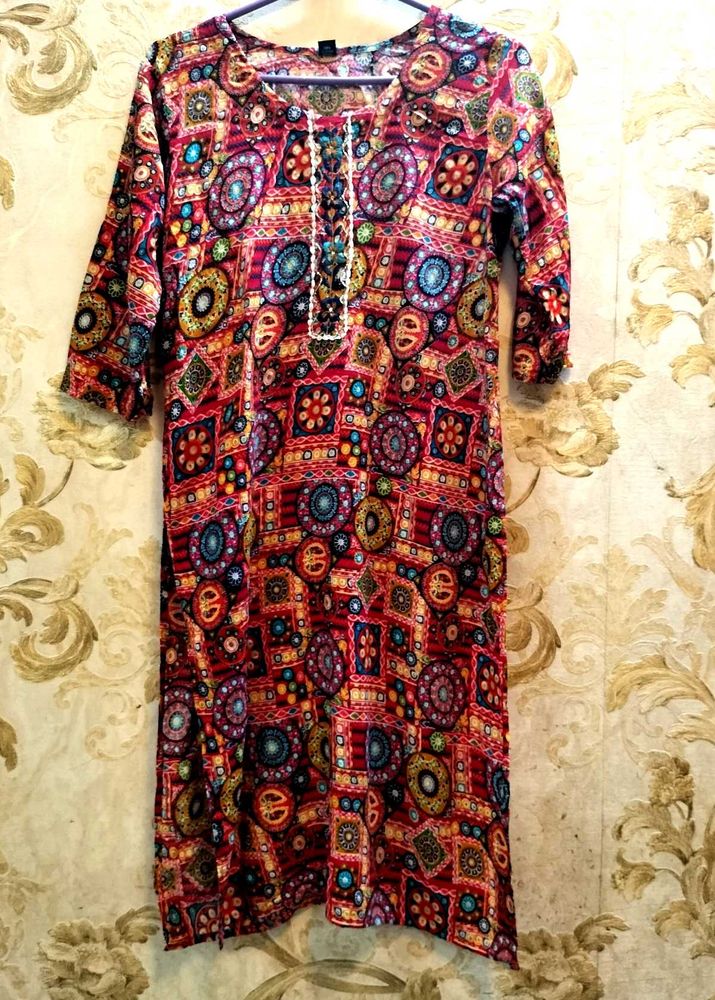 Multicolour Kurti.Size 38.Length 40.