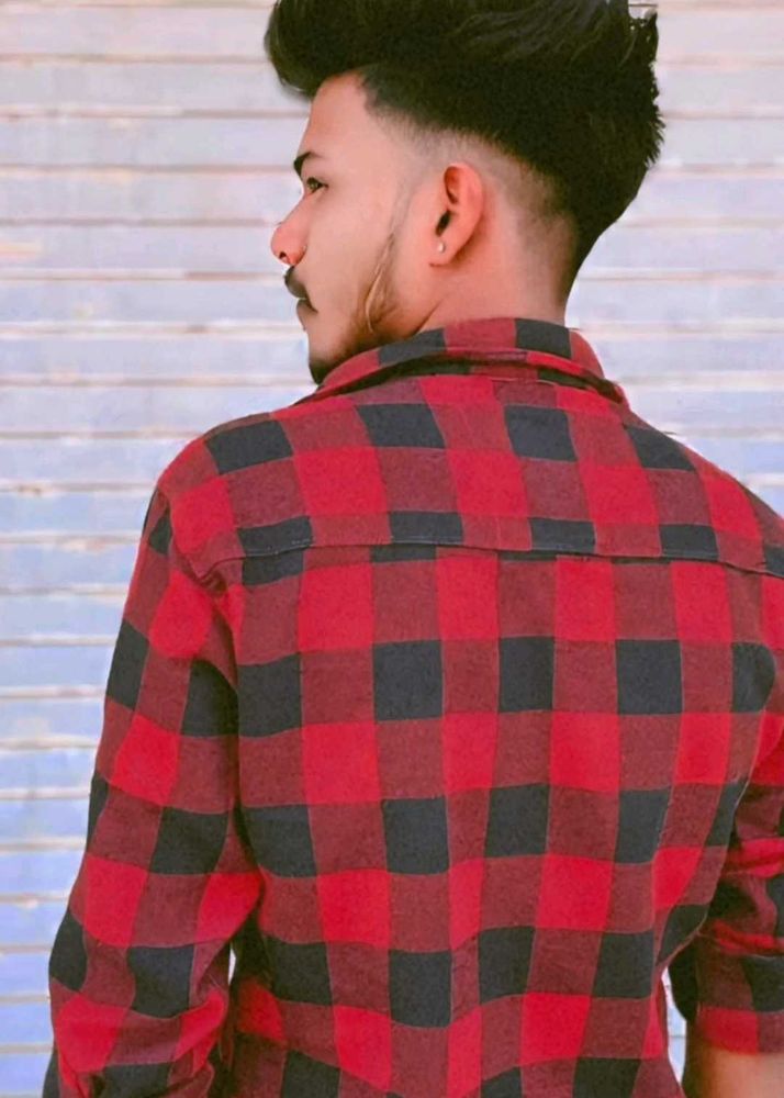 Red &amp; Black Plaid Shirt