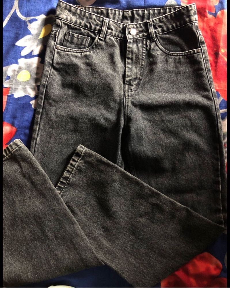 Trendy Wide Leg Jeans High Waisted