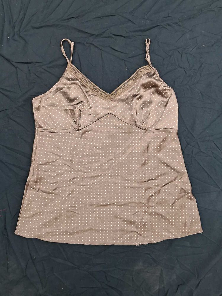 Tantop With Dot Print