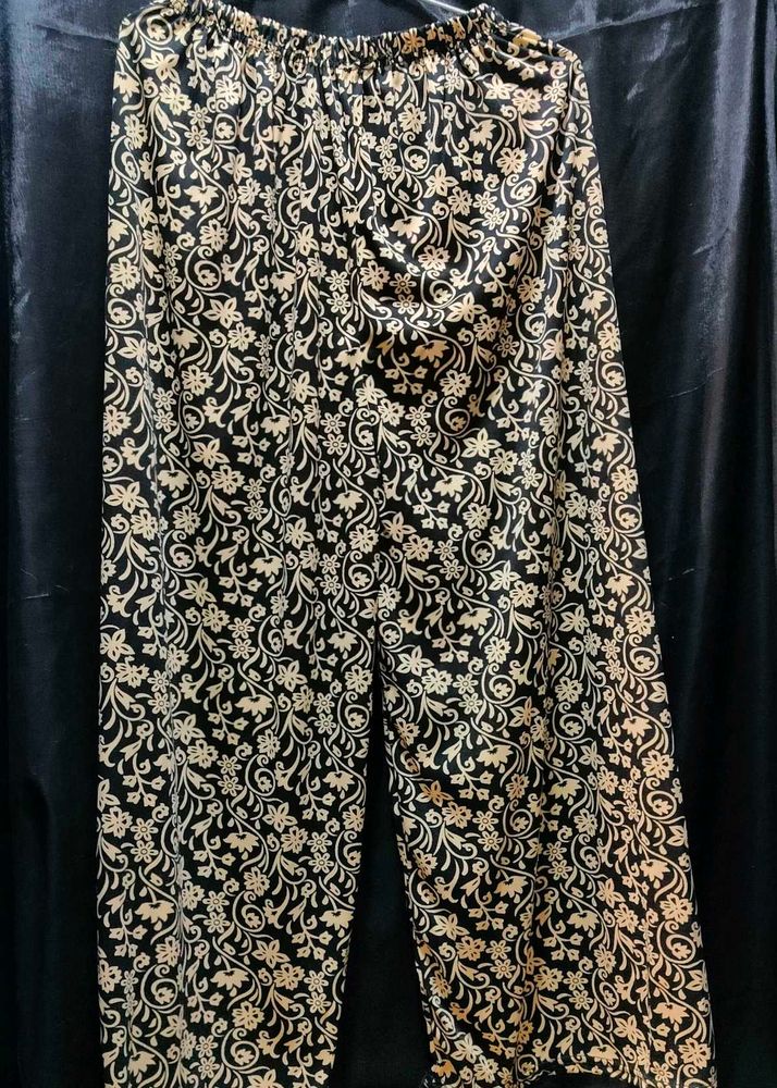 Palazzos For Women Creama And Black